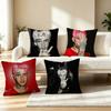 Rap Icon Lil Peep Square Double-Sided printed Pillow Case Bedroom Bedside Pillow Sofa Cushion Cover