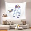 Rainbow Unicorn Pattern Tapestry Office Living Room Tapestry Home Wall Decoration Tapestry