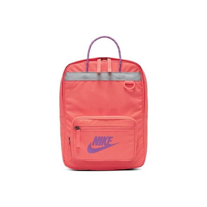 Nike Tanjun Zipper Polyester Tote Backpack Women backpack Coral-Red BA5927-814 Coral Red