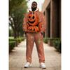 Sudadera con Capucha y Pantalones de Chándal para Hombre, Conjunto de Dos Piezas con Estampado 3D de Otoño e Invierno, Ropa de Running para Halloween
