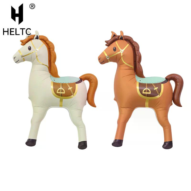 1pc Large Horse Shaped Balloon Horse Shaped Aluminum Film Balloon Farm Animal Theme Birthday Party Decoration Photo Props