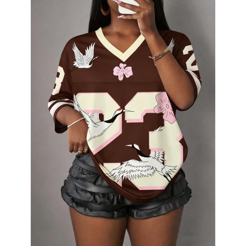 Women Rainbow Leopard Print 25 Mesh Jersey T Shirt Summer Short Sleeve Loose Fit Breathable Casual Streetwear Y2K Stylish Tee