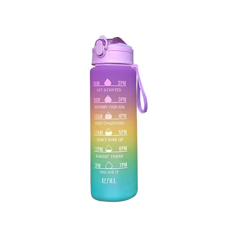 2 Liter Sports Water Bottle with Straw Men Women Fitness Water Bottle Outdoor Cold Water Bottlesc With Time Marker Drinkware New