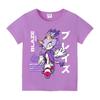 Sonics Anime T-shirt for Children New Round Collar Clothing Kid Short Sleeve Cartoon Partern Clothes Fashion Sunmer Tee Top Gift
