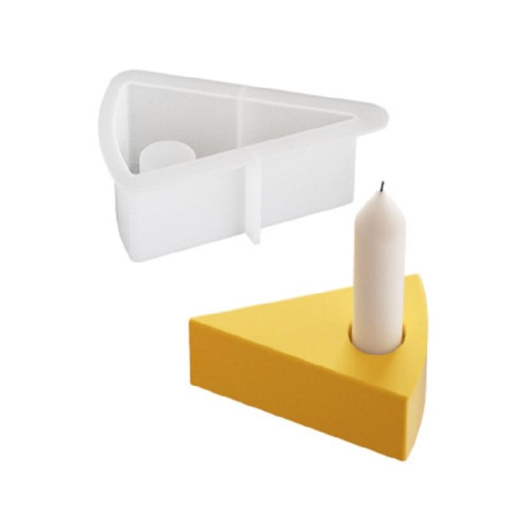 

Candlestick Mold Candle Holder Mould Cheese Shaped Candelabrum Mold Easy Release Silicone Mold for Home Decoration