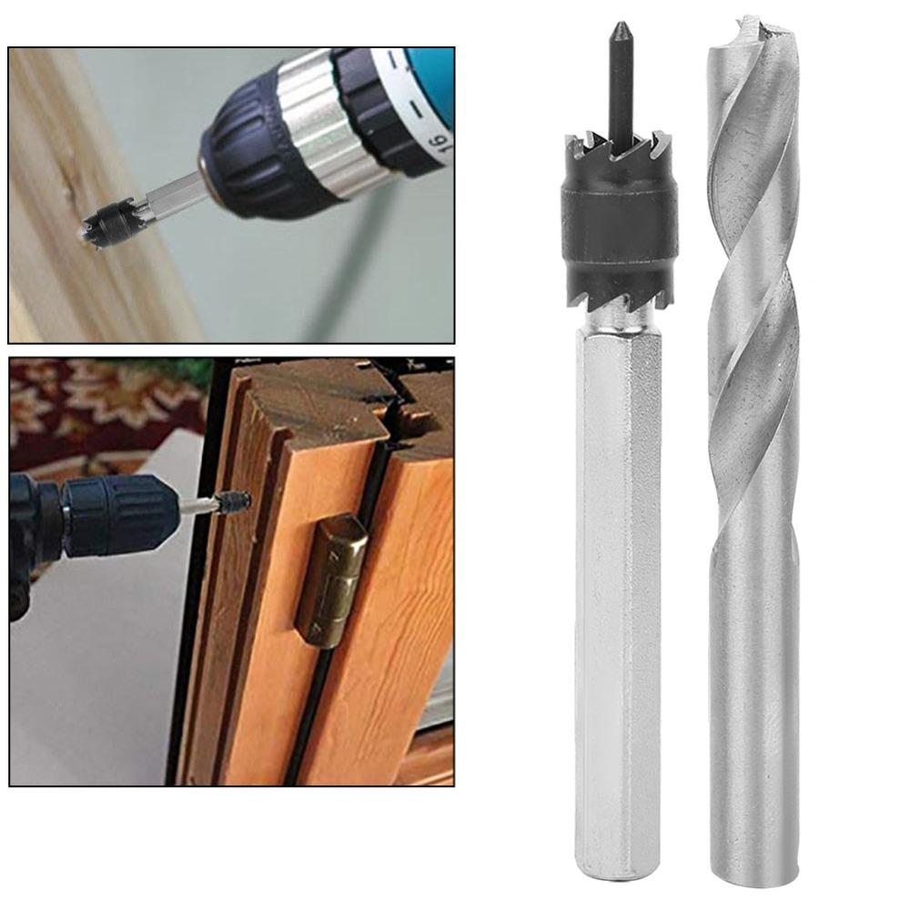 9pcs Hex Sheet Metal Hole Cutter Spot Weld Cutter High Speed Steel Spot-Weld Drill Bits Metal