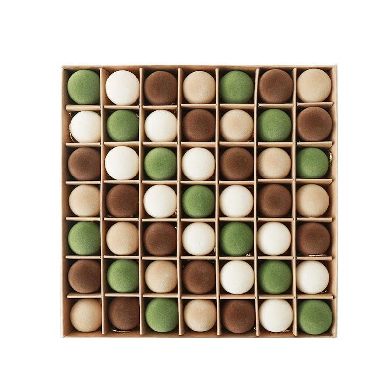 30pcs 3cm Flocked Christmas Ball Ornaments Set - New Arrival in Various Colors for Scene Decoration