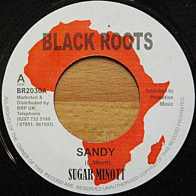 7inch Record SUGAR MINOTT  Sandy BR2030 Black Roots UK Reggae Ska  Dub Used