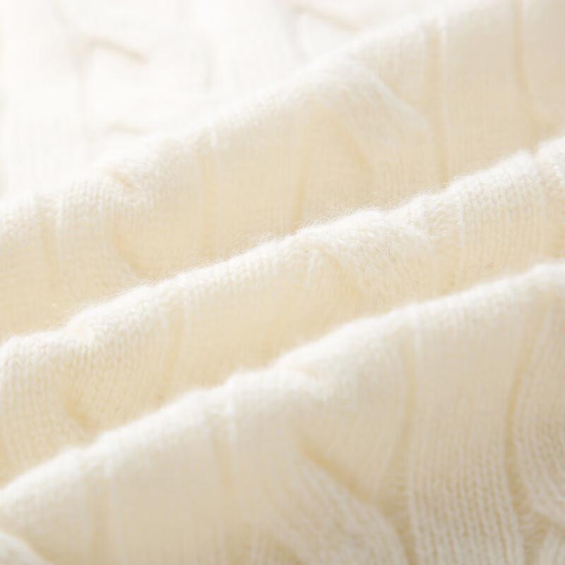 Kemengboka Women's Thickened Cable Knit Cashmere Cardigan