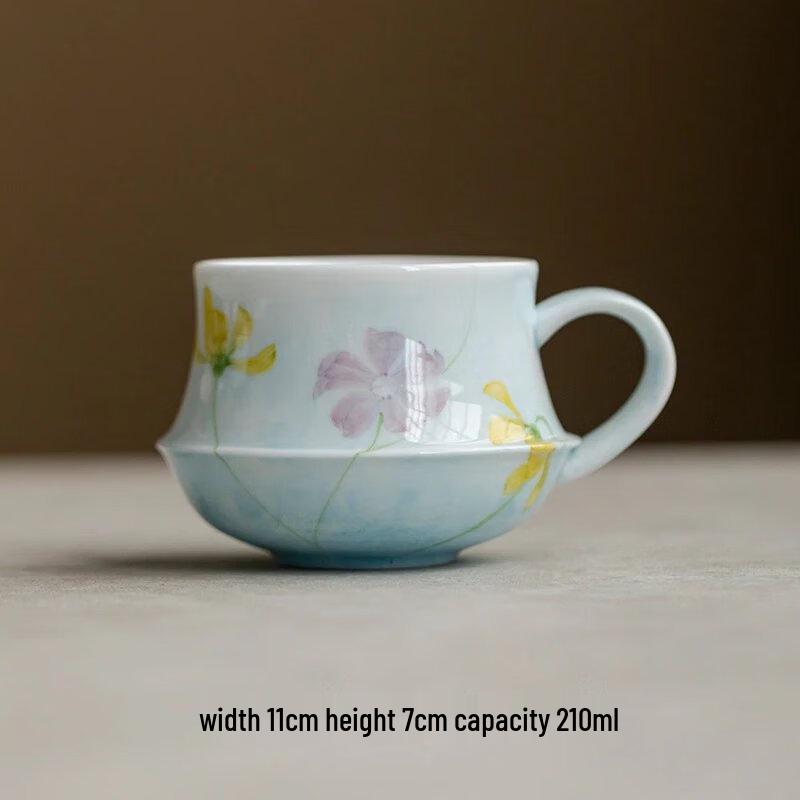 TLAKEHO Anduo Hand-Painted Ceramic Teapot