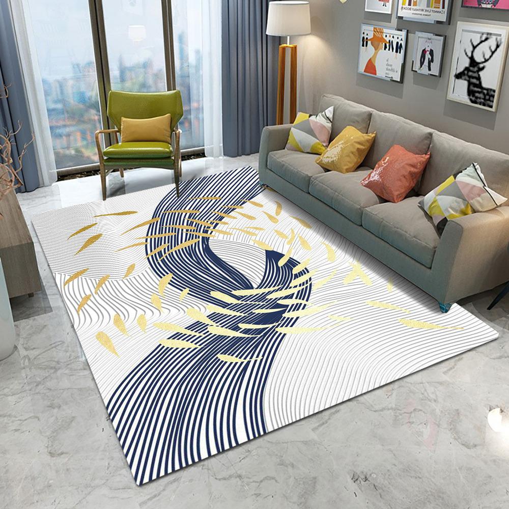 Abstract Art Pattern Floor Mat Various Styles with Flame Swirl Geometric Shapes and Vivid Colors NonSlip Rug for Home Decor