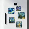 Van Gogh Starry Sky Refrigerator Magnet Personalized Creative Magnetic Stickers With Magnets