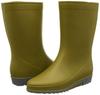 Asahi R307 Women's Mid-Length Rain Shoes, Made In Japan, Olive, Size 25.0 Cm, 2E