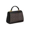 Coach Eliza Kunstleder mit Rindsspaltleder Umhängetasche, Crossbody-Tasche, Handtasche Groß Damen Braun & Schwarz CP007-IMAA8