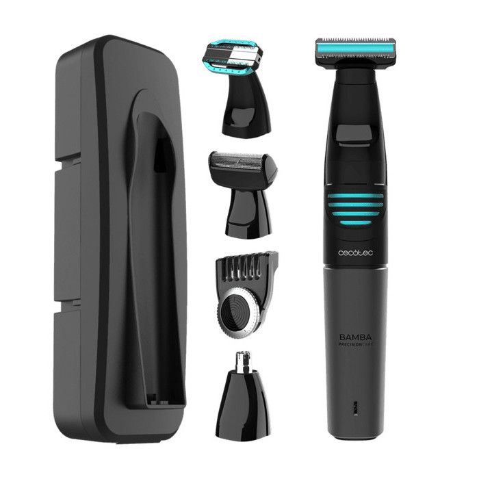 Cecotec Tondeuse Multigrooming PrecisionCare Extreme 5 en 1. Résistante à l'eau, battérie 500 mAh, différentes têtes de rasage