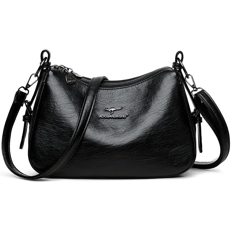 Luxury Designer Ladies Handbags New High Quality Leather Shoulder Bag for Women Female Retro and Minimalist Crossbody Bag Purses