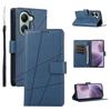 DF-06 For Xiaomi Poco X7 Pro 5G/Redmi Turbo 4 5G Phone Case Line Imprint Leather Wallet Cover