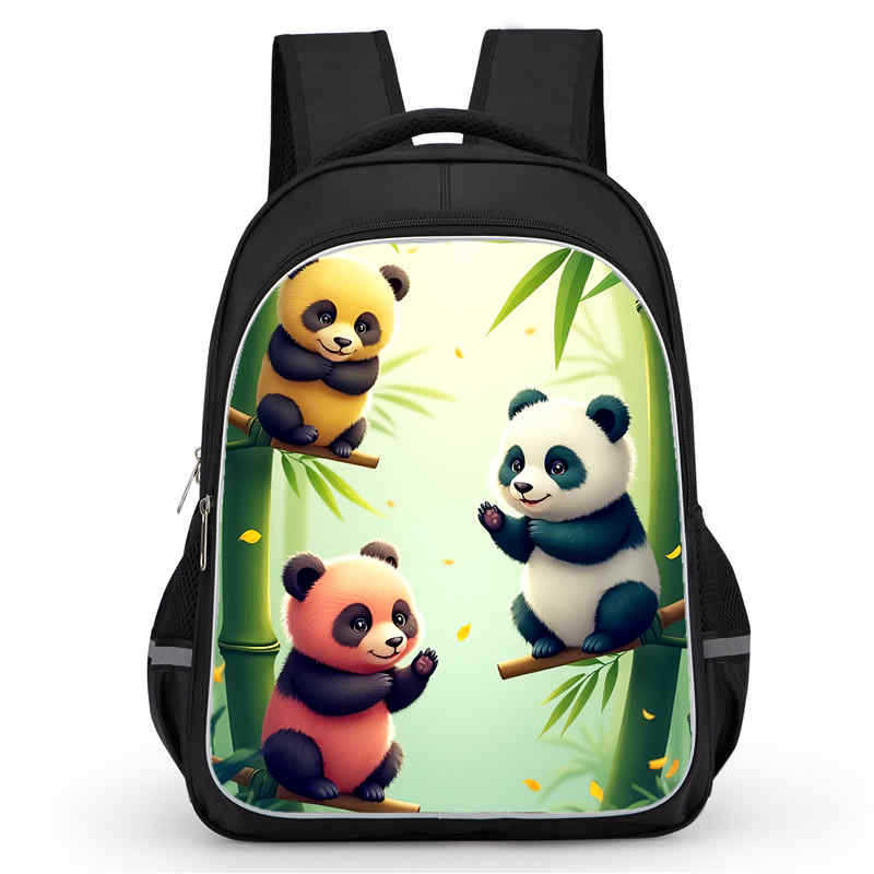 Panda Niedliche Schultasche Verschleißfest Großes Fassungsvermögen Wirbelsäulenschutz Und Anti-Buckel Schüler Party Must-Have Leichter Rucksack