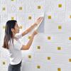 10PCS 3D Tile Brick Wall Sticker Wallpaper Self-adhesive Waterproof Foam Panel