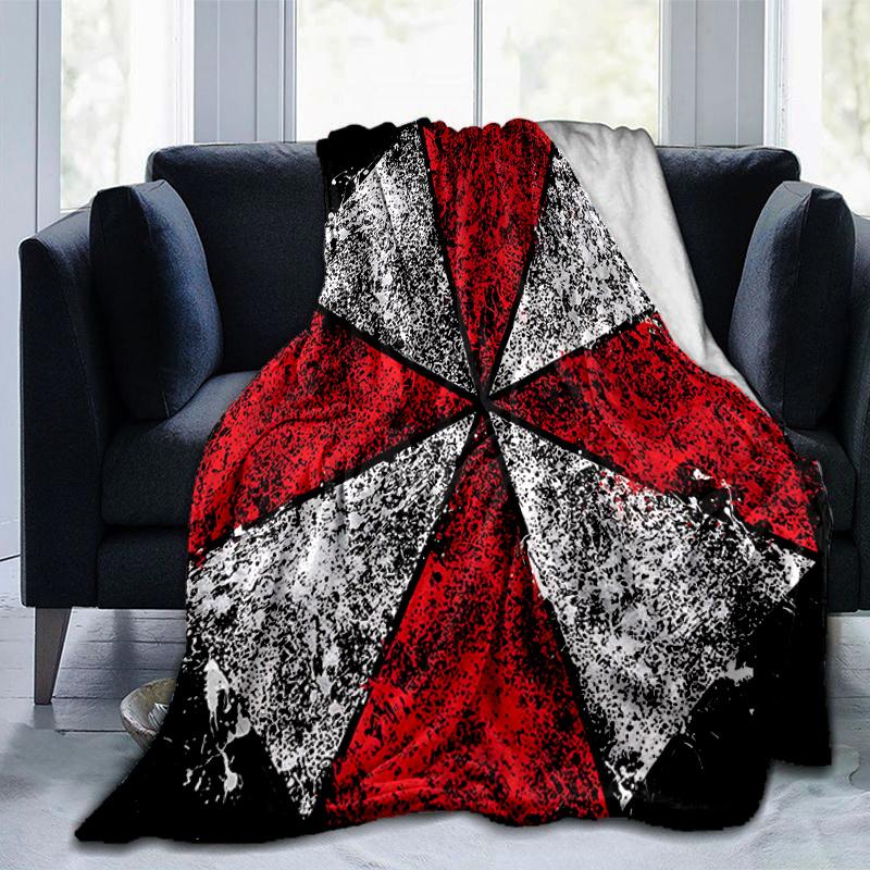 1pc Creative Design Resident Evil Design Blanket Seasonal Home Decorative Throw for Room, Gift Idea, Living Room, Travel, Camping, Car Blankets