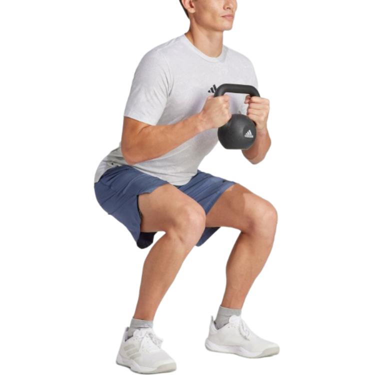 adidas Power Workout Tee White/Black Men Streetwear IS3807