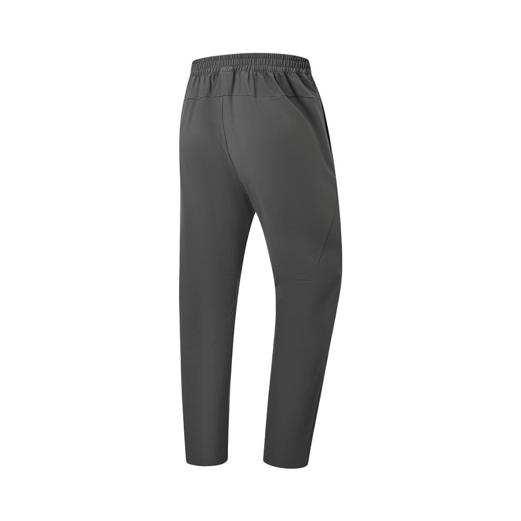 Li Ning Fitness Series Logo Stitching Straight Leg Casual Pants Men Bottoms AYKW361-7