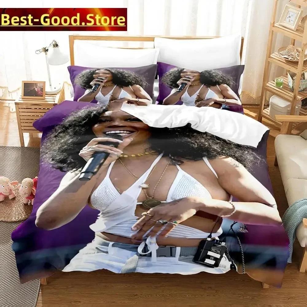 

3D Fashion Se SZA Run Beding Set Printed With Pilowcase Bed Soft Duvet Cover Soft Single Double Quen King-Sized Dimensionsd Dimensions boys Adult 135*200cm Eu-Single