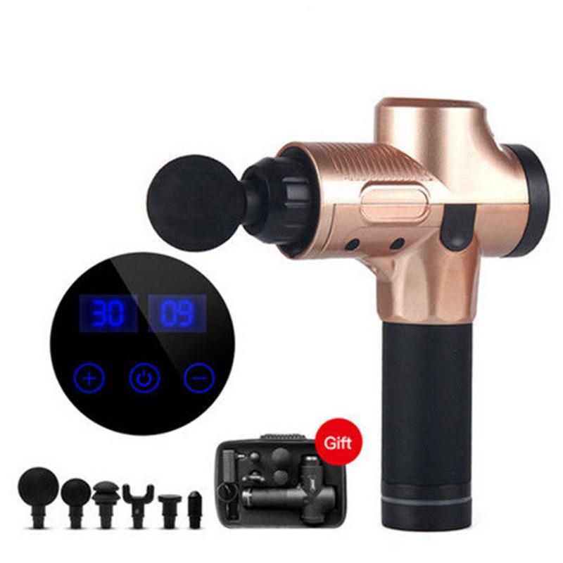 Electric Fascia Gun: 30-Speed Massager with 6 Heads for Full-Body Muscle Relaxation