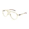 Gucci [Available Prescriptions] Logo Logo Metal Pilot Style Optical Frame Men's Gold