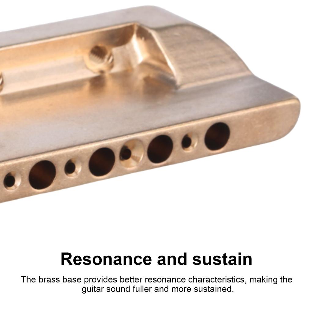 Professional Electric Guitar Bridge Block Replacement Brass Tremolo Block for Tremolo System Bridge Easy Installation