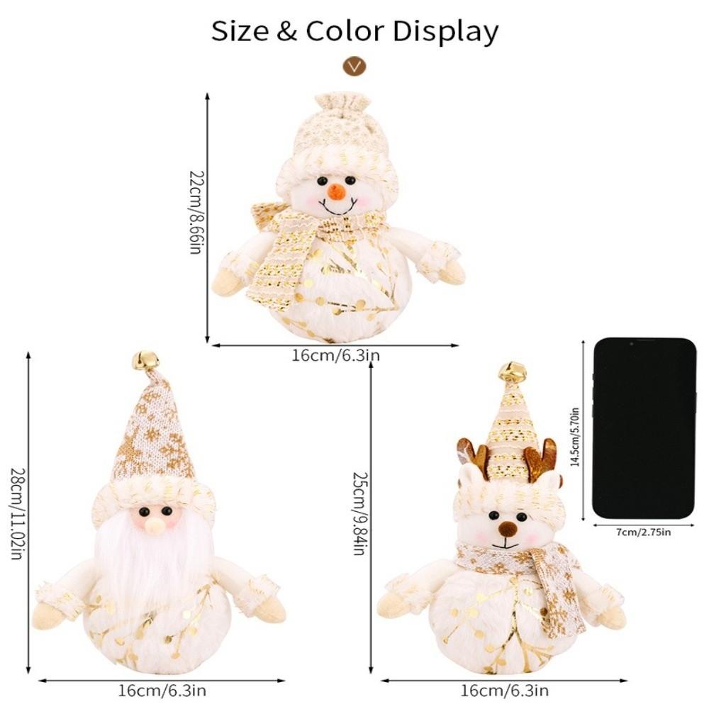Night Light Christmas Figurines Tabletop Snowman Ornament  Christmas Ambience