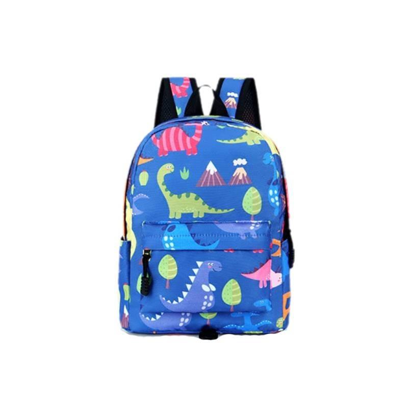 Cross-border Canvas Backpack With Cartoon Print Unicorn Design For Kindergarten Students