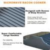 Microwave Safe Silicone Bacon Tray For Even Heating And Effortless Cleaning In Kitchen