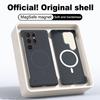 Frameless Wireless Charge Case For Samsung S25 Edge S24 FE S23 Ultra S22 Magnetic Shockproof Slim Hard PC Phone Cover