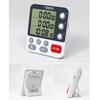 Digitaler Dual-Küchentimer 3 Kanäle Count UP/Down-Timer Kochtimer Stoppuhr Großes Display Einstellbare Lautstärke