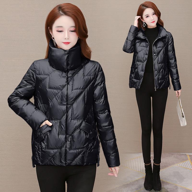 Loose Bright Face Cotton Padden Jacket Women Winter Coat Plus Size 4xl Pink Black Clothes