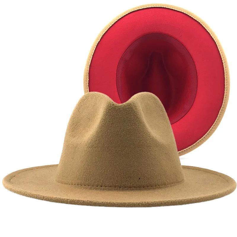 2025 Wool Felt Fedora Hat Wide Brim Jazz Party Hat for Women Men Autumn Winter Fashion
