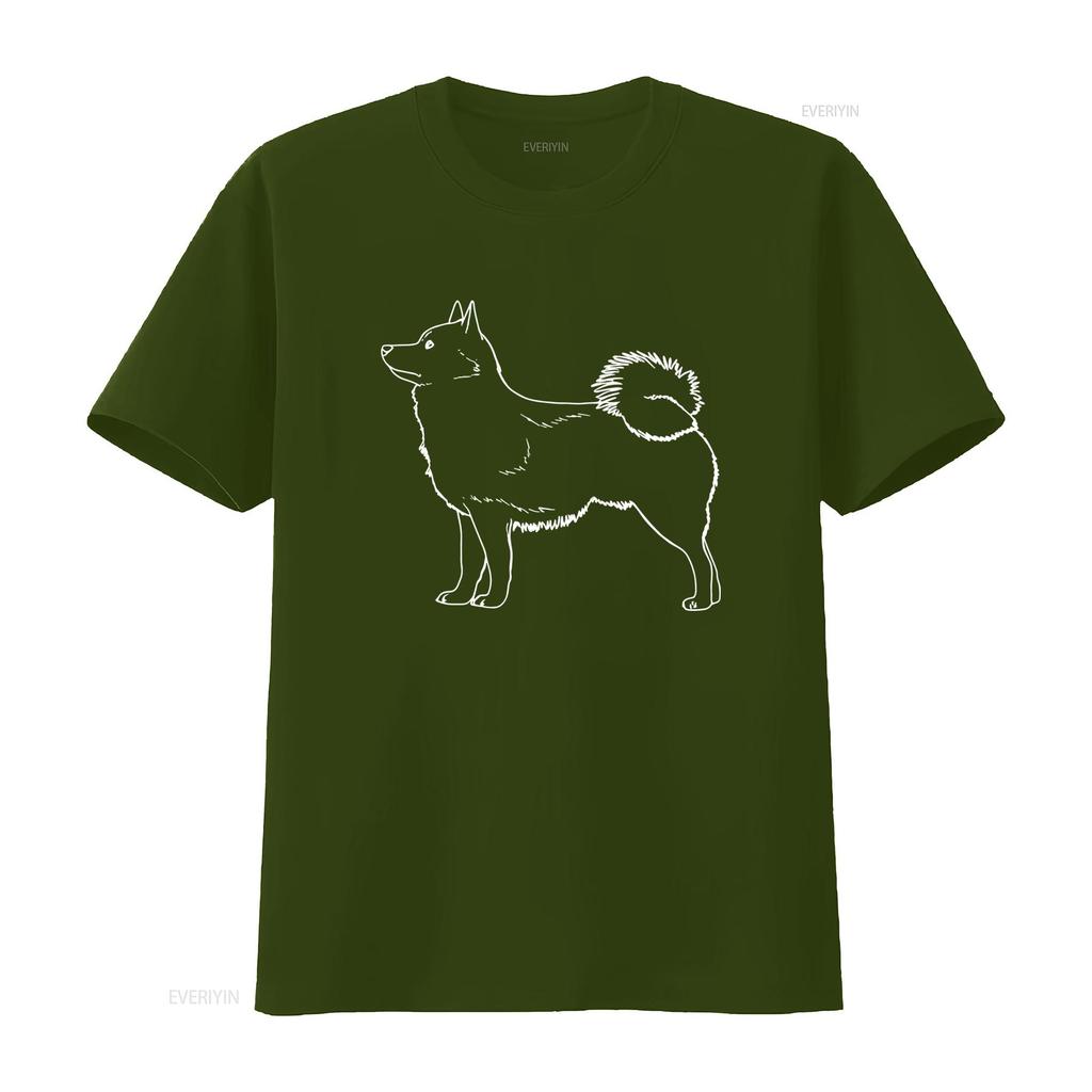 Schipperke Dog Cotton T Shirt Stylish Design for Lovers Vintage Washed Slightly Fashion Soft Casual Top For Everyday Wear