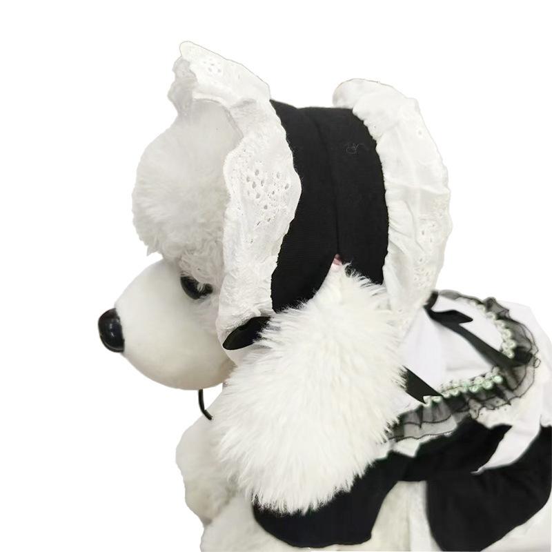 Rochie pentru câini, Rochie de prințesă de vară pentru pisici, Menajera anime neagră, Haine pentru animale de companie Teddy pentru câini mici