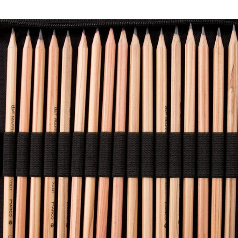 168 Suit Hole Pen Curtain Black Folding Pencil Case Color Pencil Pen Insert Professional Painting Pencil Bag Student Station