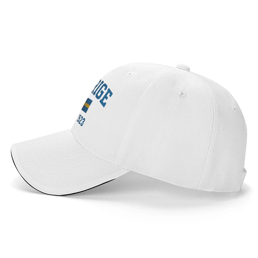 Boné de Basebol Personalizado Bandeira da Suécia Esportivo Unissexo Ajustável Chapéu de Pai Verão Snapback