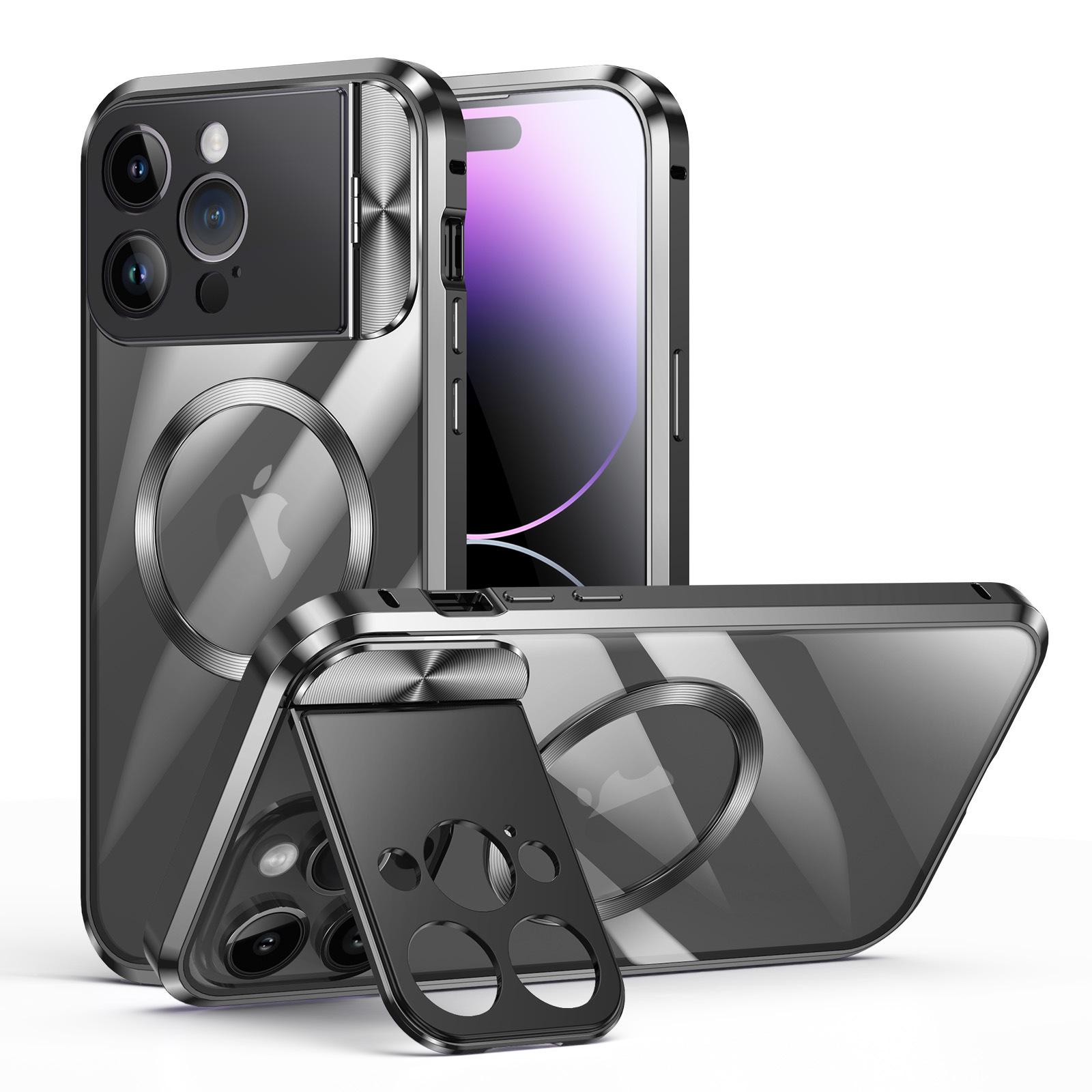 

iPhone 15 Pro Max Magnetic Buckle Bracket Case, Compatible with iPhone 13/14 15 Pro Max