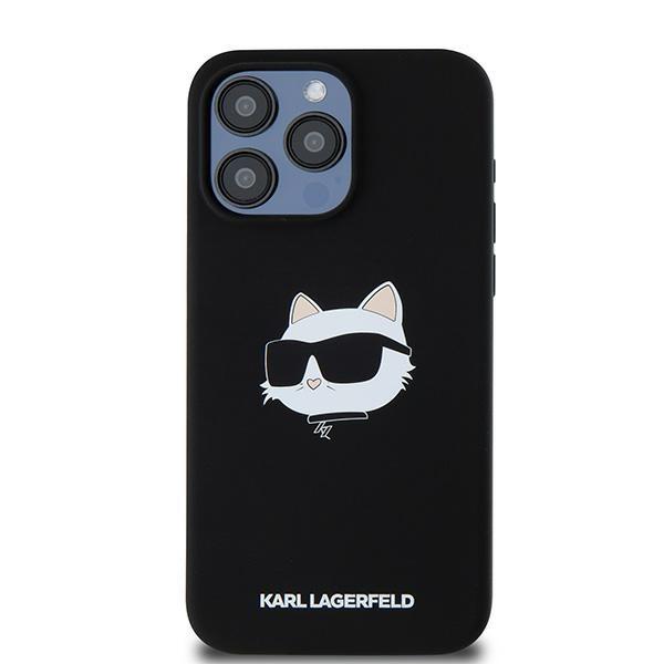 Karl Lagerfeld Klhmp15Xschpplk Iphone 15 Pro Max 6.7 Czarny/Black Hardcase Silicone Choupette Head Magsafe