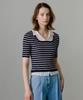 Ollibeudeollibeu Knit Layered Ribbed Slim Fit Pullover Ok6Xp4310