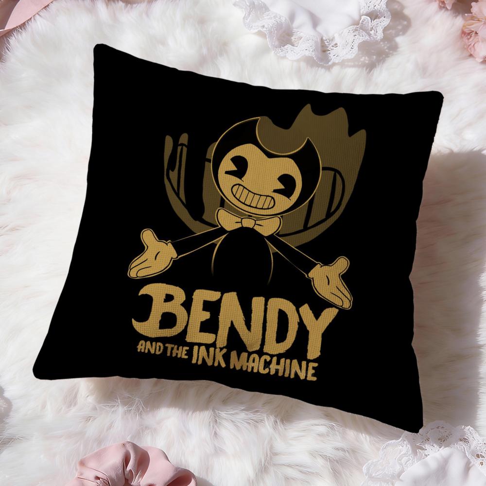Cartoon Bendy Machine BATIMS Cushion Cover Premium Comfort Reversible Pillow Cove -Two In One Design for Any Room & Car Interior