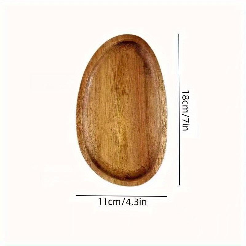 Rectangular Solid Wood Japanese Tea and Snack Tray