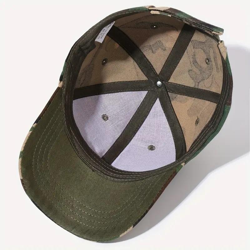Curved Brim Camouflage Baseball Cap Outdoor Sports Sunshade Camouflage Hat Camping Military Training Duckbill Cap