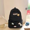 Middle School Student Schoolbag Female Solid Color Backpack Campus Schoolbag