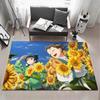 The A Apothecary Anime Floor Mat Eco  Flannel Doormat Non Slip Odorless Indoor Floor Rug Soft Short Plush Home Mat