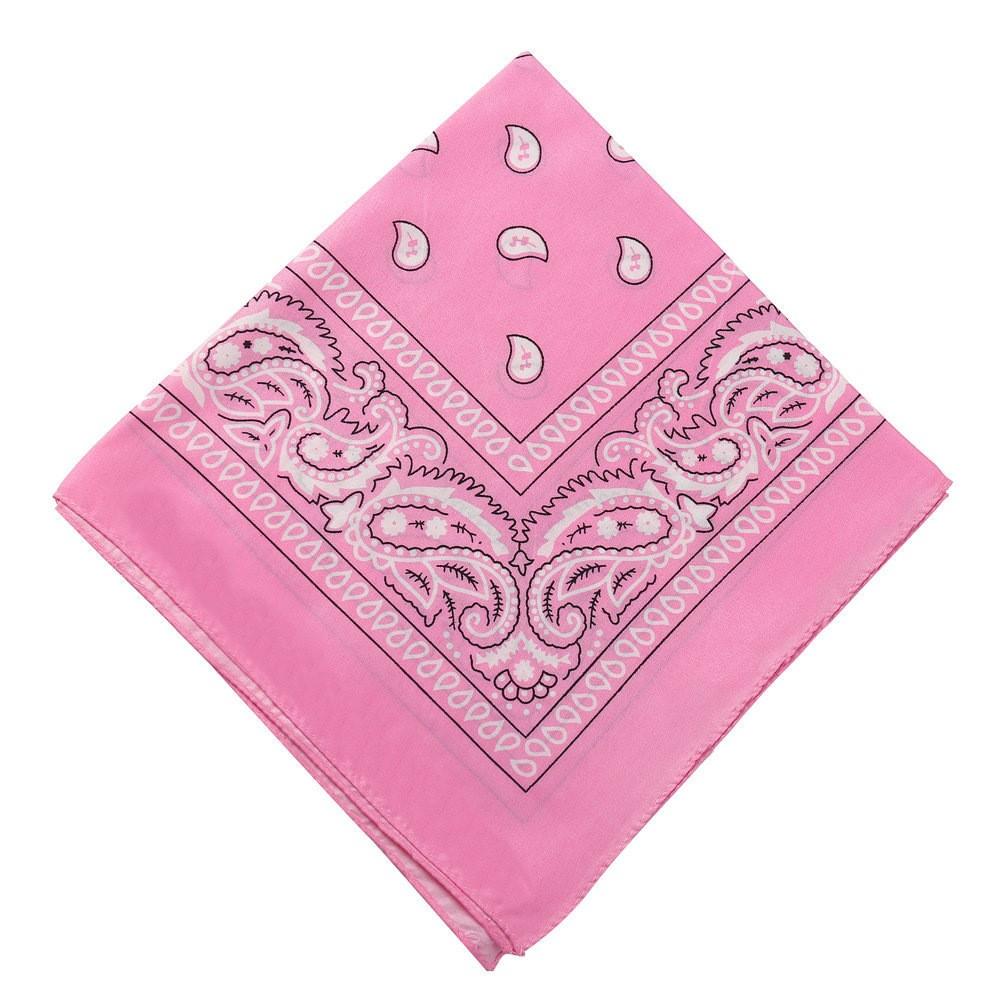 Foulard Quadrato Bandana Paisley in Cotone Copricapo Modello Classico Tessuto Leggero Traspirante per Attività all'Aperto e Uso Quotidiano